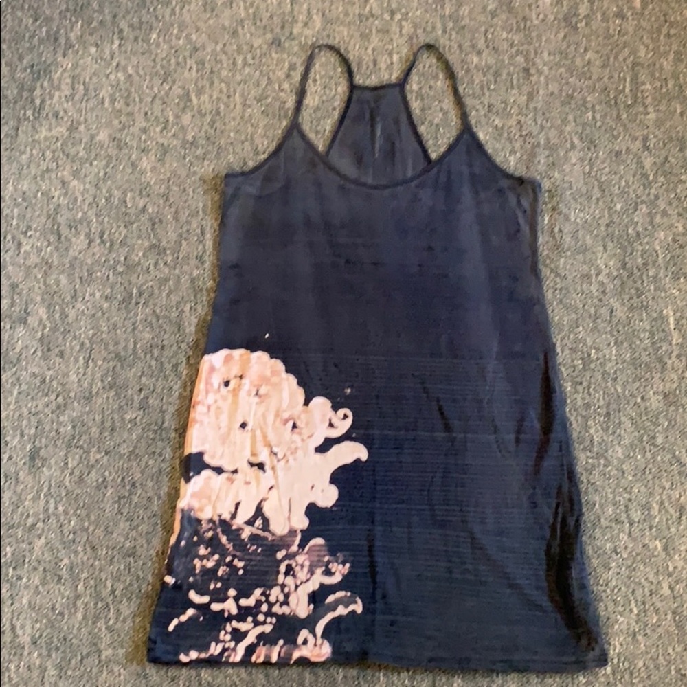 Marika Charles women’s long-line hand-dyed top.